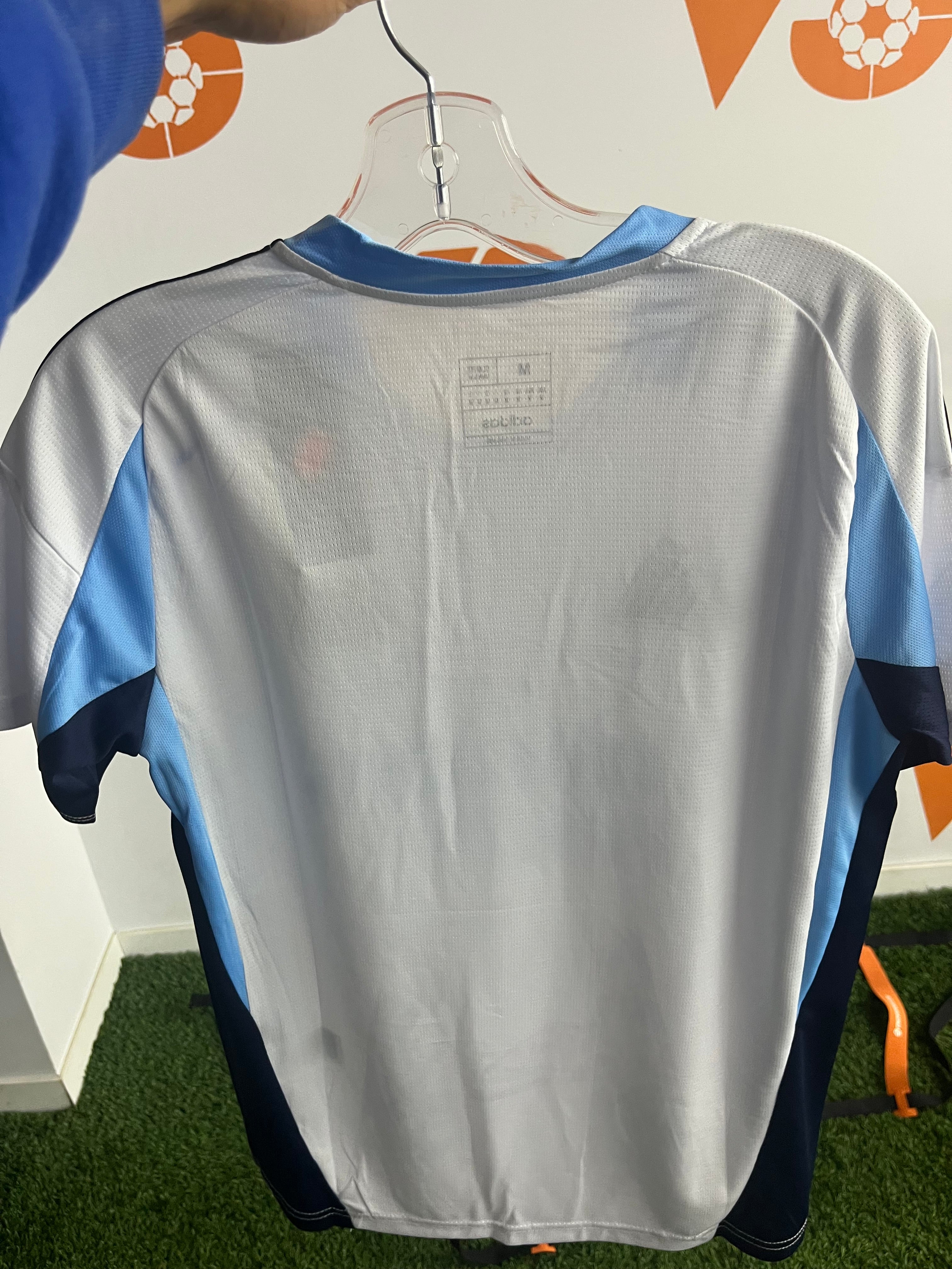 Real Madrid white and blue jersey